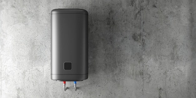 A close-up of a lithium-ion battery bank in a home, showing the compact size and modern design.