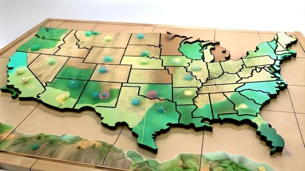 A map of the United States highlighting regions with high potential for EGS development, indicating the widespread availability of geothermal resources across the country.