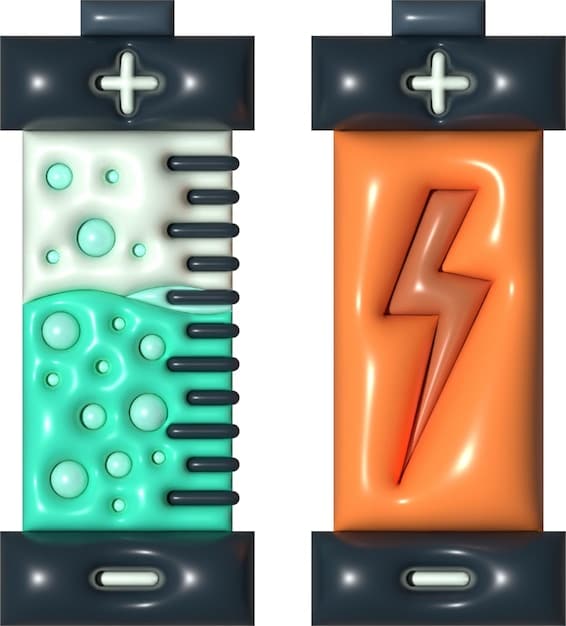 A detailed schematic diagram illustrating the inner workings of an advanced lithium-ion battery, highlighting key components, ion flow, and safety mechanisms.