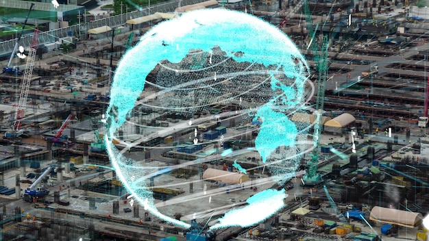 A visual representation of a hydrogen pipeline network spanning across the United States, connecting production facilities to industrial hubs and transportation centers.