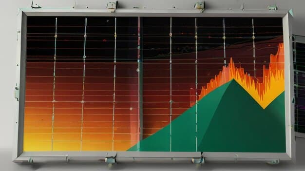 A graph showing the increasing trend of renewable energy consumption in the US over the past 10 years, with projections for the next 10 years, indicating a steady upward trajectory and dominance over fossil fuel consumption in the long term.