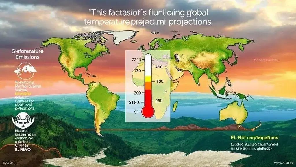 Key factors influencing global temperature projections