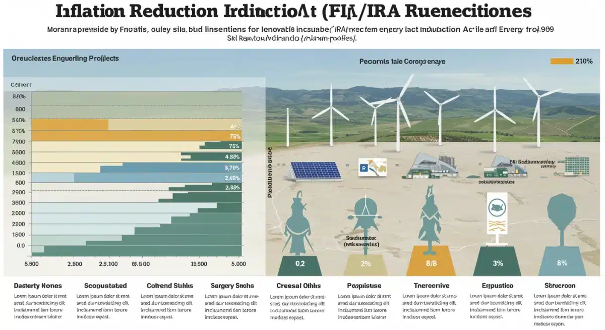 Infographic detailing Inflation Reduction Act incentives for renewable energy projects