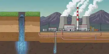 Geothermal power plant with advanced drilling technology