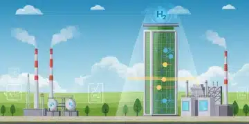 Hydrogen fuel cell powering a clean industrial complex in the U.S.