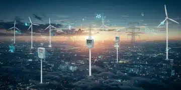 Digital representation of a smart grid with renewable energy integration