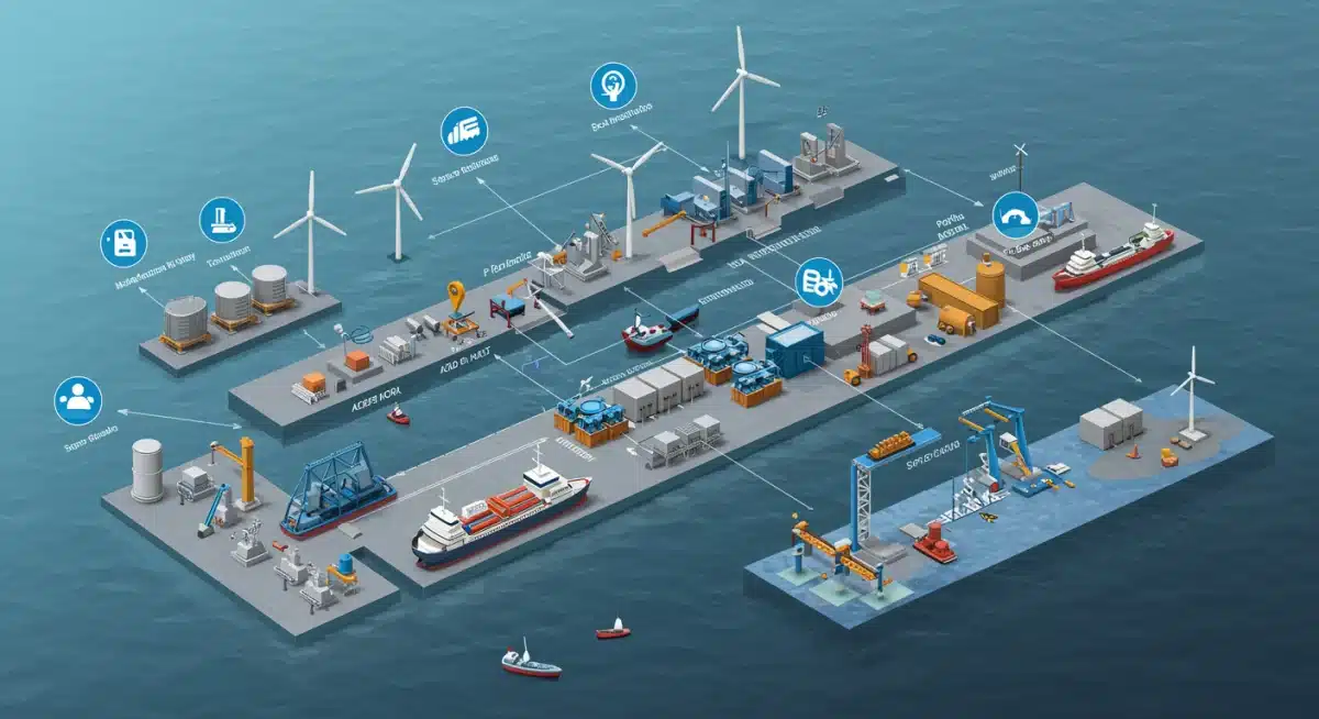 Offshore wind supply chain diagram