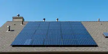 Advanced solar panels on a modern U.S. residential rooftop, symbolizing high solar panel efficiency in 2026.