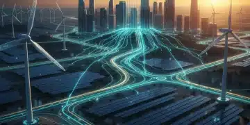 AI-powered smart grid optimizing energy flow across U.S. infrastructure