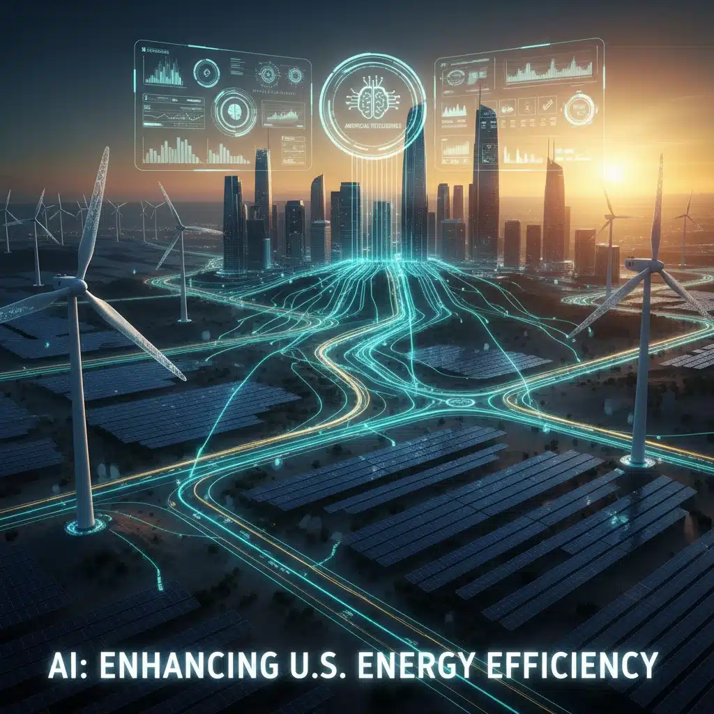 AI in Energy Management: Optimizing US Grids for 15% Efficiency by 2026