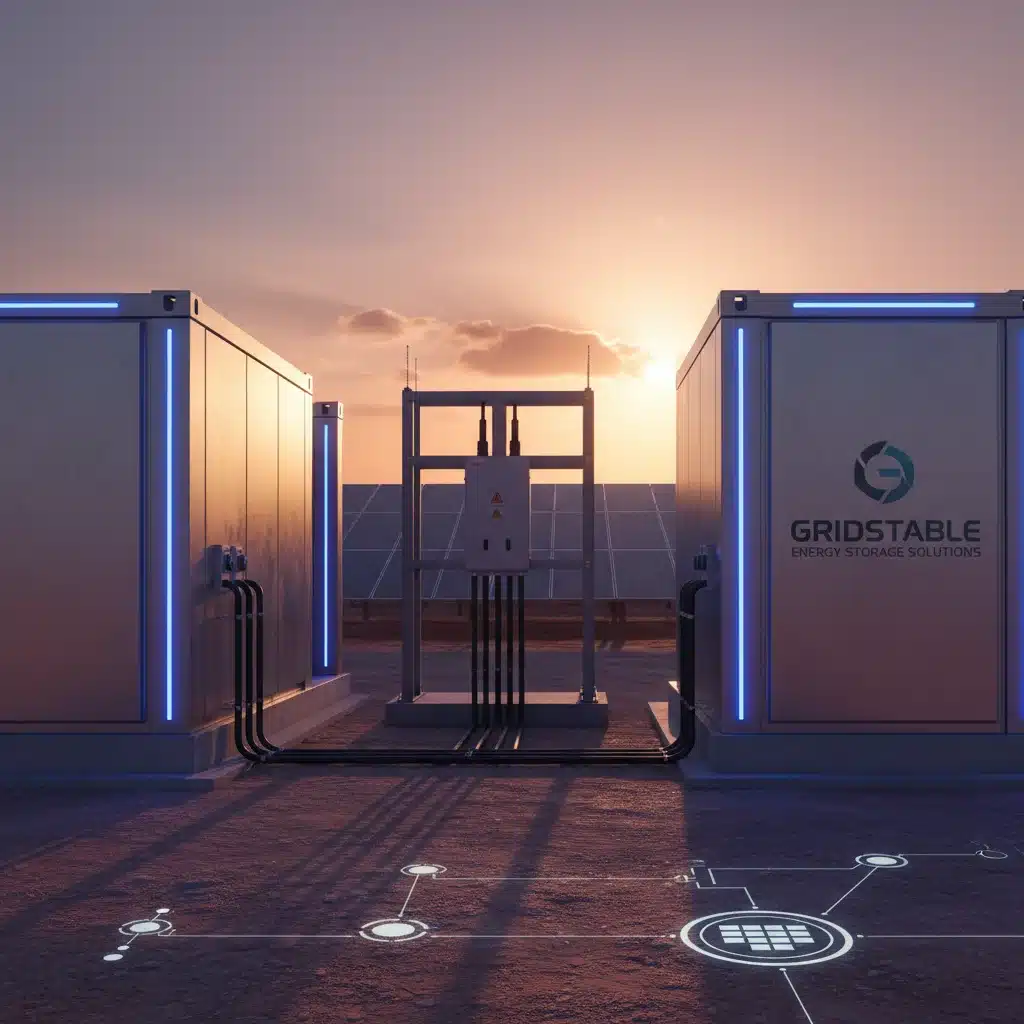 Battery energy storage systems alongside solar panels
